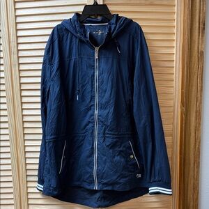 Navy Blue Women's Hooded Jacket